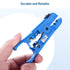 Cable Matters 2-Pack Wire Strippers/Cable Stripper in Blue, 8-16 AWG, Max 0.3 Inches/7.6mm OD Support, Adjustable Blade, Precision Cable Stripper ...