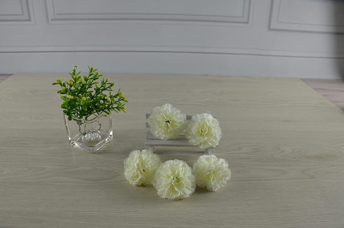 Marigold Flower Heads Bulk 50Pcs, Silk Marigold Artificial Flowers for Diwali Home Decor DIY Wreath Garland Craft Baby Shower Wedding Party Decora...