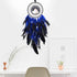 Dreamlike Deep Blue Tree of Life Dream Catcher Wall Decor with Healing Crystal Stone Handmade Feather Dream Catchers Decoration Wall Hanging for G...