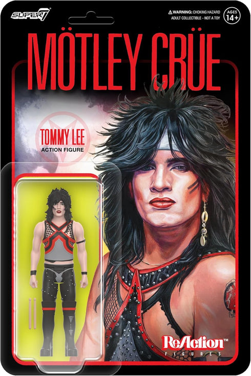Super7 Motley Crue Tommy Lee (Shout at The Devil) - 3.75" Action Figure with Accessory Heavy Metal Collectibles and Retro Toys...