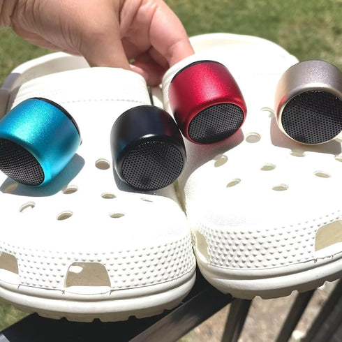 Croc Speaker, Mini Speaker for Croc, Halloween Mini Speaker, Bluetooth Croc Charm, Pink...