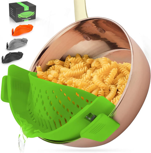 Adjustable Silicone Strainer for Pots, Pans & Bowls Heat-Resistant by Zulay Kitchen...