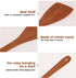 Wooden Spatula for Cooking 12.8 Inches Flat Wooden Spatula for Non Stick Cookware Long Handle Flat Frying Spatula Natural Wooden Cooking Utensils ...