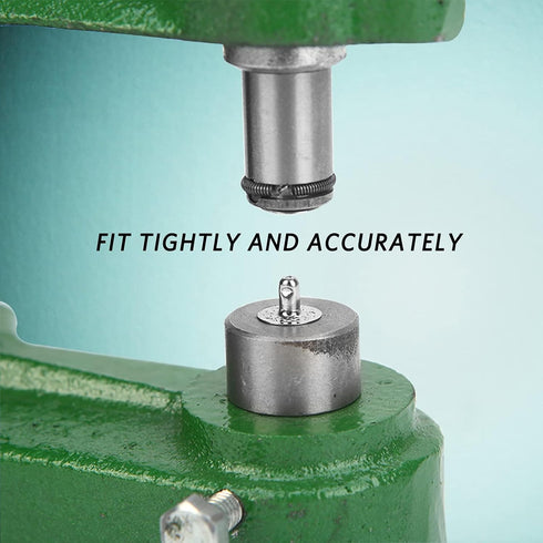 Agatige 4Pcs Snap Button Die Mold Set, Stainless Steel Heavy Duty Press Button Die Snaps Fastener Tool Mould for Hand Press Machine Setter Clothin...