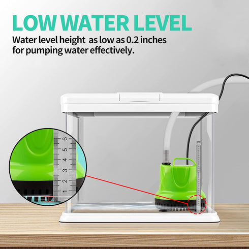 FREESEA 330 GPH 25W Submersible Water Pump for Pond Aquarium Hydroponics Fish Tank Fountain Waterfall...