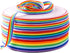 50 Yards Rainbow Ribbon Grosgrain Ribbons for Gift Wrapping Jewelry Making DIY Crafts Party Favors (15mm)...