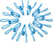 30 Pcs 2 Inch Blue Chip Clips, PVC Coating High Elasticity Strength Clothes Pins, Food Clips and Bag Clips...