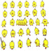 Lovely Little Yellow Duck Stickers 30pcs Decals for Laptops Water Bottles Toys and Gifts for Teens,Girls,Perfect for Laptop,Phone,Skateboard,Trave...
