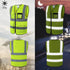 Reflective Safety Vest for Men Women with 8 Pockets and Zipper High Visibility Mesh Construction Work Vest Meets ANSI/ISEA Standards (KZ170-Yellow...