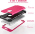 IDweel for iPhone 6S Plus Case with Tempered Glass Screen Protector, for iPhone 6 Plus Case, 3 in 1 Shockproof Slim Hybrid Heavy Duty Hard PC Cove...