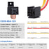EHDIS 4-Pin Relay With Harness - Car Truck Motor Heavy Duty 80A 12V On/Off Normally Open SPST Socket Plug 4 Wire Automotive Model JD2912-1H-12VDC ...
