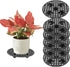 6pcs Big Potted Plant Stands 8 inch Heavy Planter Holder Plant Level Pot Elevator Plant Stand for outdoor indoor plants...