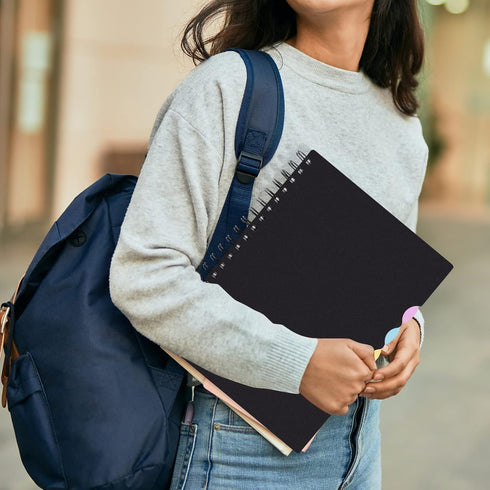 EOOUT 2 Pack Multi Subject Notebook, Spiral Notebook College Ruled with Tabs, 7.5”×10”, Lined Journals with Dividers, 290 Pages, for Gifts, School...