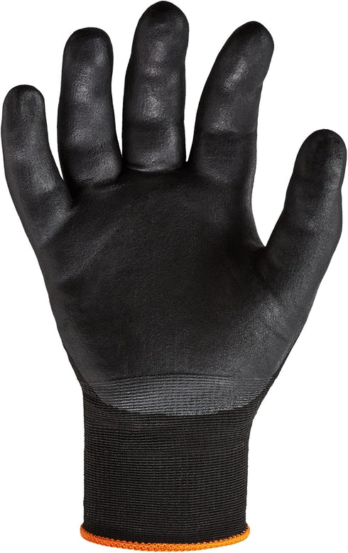 Nitrile Coated Work Gloves, High Dexterity, Ergodyne ProFlex 7001, Medium,Black...