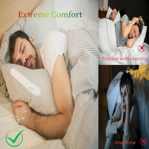 Under Pillow Speaker for Sleeping, Sleepbar Speaker Under Pillow, White Noise Machine Audio Pillow Speaker, Mini Portable Sleep Speaker for Travel...