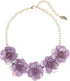 Bocar Statement Choker Flower Necklace for Women Collar Bib Costume Flower Jewelry...