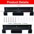 2Pack Battery Holder for Bosch 18V 14.4V Battery Wall Mount Dock Stainless Black Battery Tool Holder for Tool Organization and Storage...