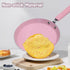 Nonstick Frying Pan Skillet, 7" Pink Skillet with Non Stick Coating, Aluminum Egg Pan with Stay Cool Handles, Practical Kitchen Cookware for Home ...