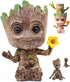 Groot Flower Pot with Hole, Planter Pot for Succulent, Air Plants, Pen Holder with Miniature Fairy Garden Sitting Groot (Flower Model)...