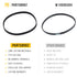 W10006384 Washer Belt WPW10006384 Compatible with Maytag Whirlpool Kenmore Washing Machine Drive 110.21102010 110.21302013 ATW4675YQ1 MVWC415EW1 MVWC565FW0 MVWC565FW1 MVWX655DW1 MVWX700XL2 NTW4516FW1