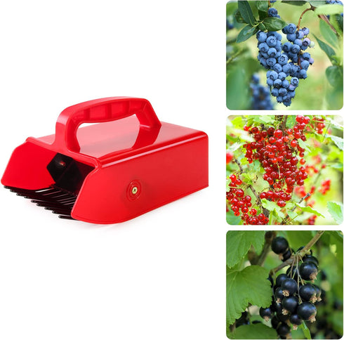 Blueberry Picker with Metallic Comb and Handle, Easier Berry Picking Harvest Tool,Berry Picker Rake Scoop for Blueberries Lingonberries Huckleberr...