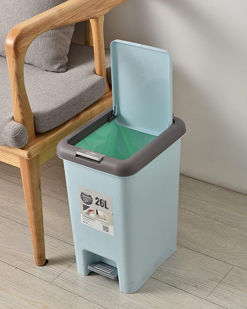 8 Gallon Trash Bags Bathroom Trash Bags, AYOTEE 40 Count Ultra Strong Unscented Garbage Bags Clear Trash Bags Waste Basket Liners for Bathroom, Ki...