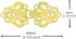 bezelry 4 Pairs Sturdy Swirl Flower Cape or Cloak Clasp Fasteners. 65mm x 28mm Fastened. Sew On Hooks and Eyes Cardigan Clip...