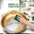 12 PCS Heavy Duty Scour Pads with Silver Spark Stain Cutters, Green Reusable Scouring Pads for Kitchen, Sink, Garage and Dish Cleaning, Multipurpo...