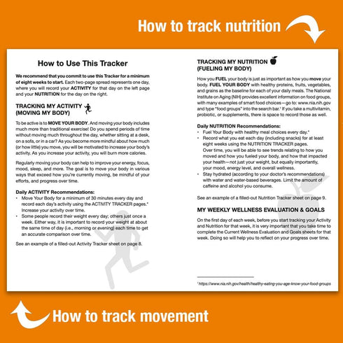 Wellness Tracker for Women and Men 50-80+, Enjoy This Wellness Journal Providing An Activity Tracker, Food Tracker, and Goal Planner - Enables Min...