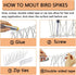 Bird Spikes for Small Birds, Bird Deterrent Spikes Stainless Steel Pigeon Spikes for Fence Roof Mailbox Window (5Ft 6 Strips(Uninstalled Spikes))...