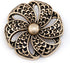 20 pcs Vintage Hollow Scale Pattern Copper Metal Shank Sewing Coat Buttons -25mm -1"...