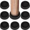 2 x 2 Rubber Caster Cups, Round Non Slip Furniture Pads, Non Skid Furniture Cups, Anti-Slip Gripper Furniture Caster Floor Grip, Anti Skid Leg Coa...