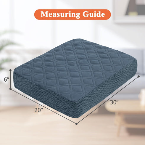 Dog Bed Covers Only - Waterproof Dog Bed Covers Quilted, Replacement Washable Pet Puppy Bed Cover for Dog Cat, Cushion Cover 30Lx20Wx6H Inches Blu...