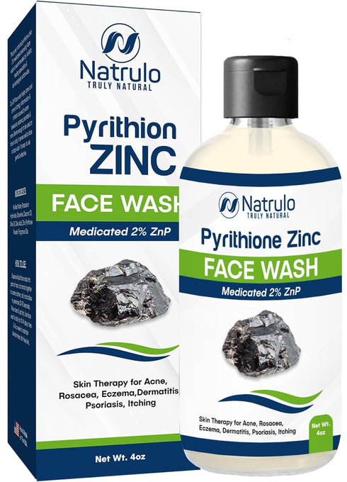 Pyrithione Zinc Face Wash | 2% ZnP Zinc Soap Skin Therapy Body Cleanser for Acne, Rosacea, Eczema, Dermatitis, Psoriasis, Itching | Cleansing, Cal...