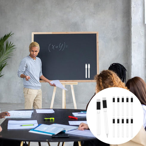 12 Pcs Fine Tip Dry Erase Magnetic Markers with Eraser Cap Whiteboard Markers Magnetic White Dry Erase Markers Pen for Teachers Office School Home...