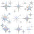STICKERGURU 27 Pieces Star Window Clings - Anti-Collision Window Decals to Save Birds from Window Collisions,Non Adhesive Prismatic Vinyl Window C...