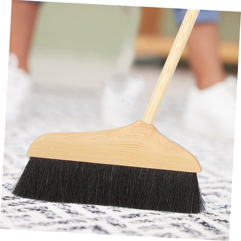 Pine Horsetail Broom Indoor Broom Horse Hair Broom Soft Bristle Broom Tile Surface Broom Heavy Duty Household Broom Wooden Broom Floor Sweeping Br...