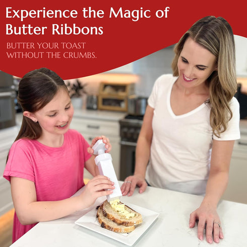 Max Space Butter Mill Butter Dispenser Stick - Twist to Spread Thin Butter Ribbons, Keeps Butter & Margarine Fresh Longer - Easy Spreadable Butter...