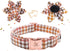 Elegant little tail Flower Dog Collar for Female or Male Dogs, Fall Pet Collar Adjustable Dog Collars with Flower Gift for Medium Dogs...