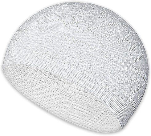 Kufi Hats for Men, Muslim Clothes for Men,%100 Breathable Skull Beanie, Crochet Cap, Handicraft Taqiyah, Cufi, Kufe...