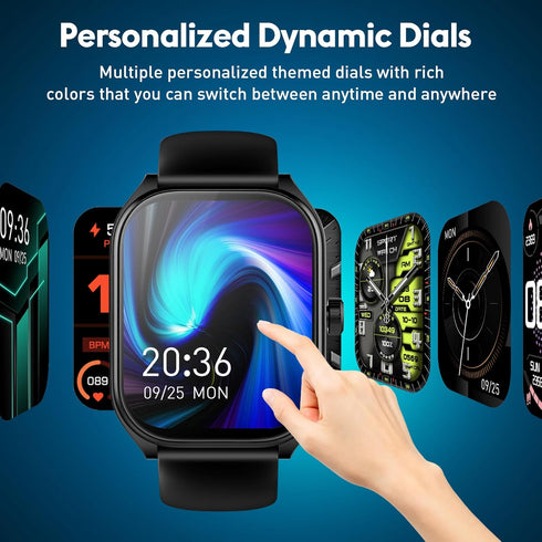 Curve Smart Watch for Men Women (Answer/Make Call), 2.01" Fitness Tracker with 120+ Sport Modes Heart Rate Sleep Blood Oxygen Monitor, IP68 Waterp...