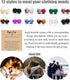 BOMAIL 12PCS 6MM Gemstones Beaded Bracelet for Women Healing Crystal Stone Bracelets Round Beads Semi-Precious Stretch Bracelet Set Unisex Jewelry...