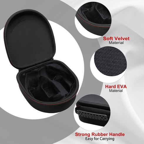 LTGEM Hard Case for LEVN LE-HS013 Superior Wireless Headset & Charging Base - Travel Protective Carrying Storage Bag...