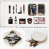 KTMOUW Makeup Bag 3 Pcs Waterproof Cosmetic Bag Set Portable Travel Cosmetic Bag Multifunction Organizer Storage Bag Weave Toiletry Bag for Women,...