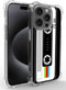 Retro Cassette Tape Case for Phone 15 Pro Max with Stand,Drop Protection Slim Phone Case Cover for Phone 15 Pro Max 6.7in - Color Cassette Tape...