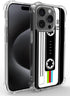 Retro Cassette Tape Case for Phone 15 Pro Max with Stand,Drop Protection Slim Phone Case Cover for Phone 15 Pro Max 6.7in - Color Cassette Tape...