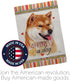 Breeze Decor Sesame Shiba Inu Happiness Garden Flag Dog Puppy Spoiled Paw Canine Fur Pet Nature Farm Animal Creature House Decoration Banner Small...