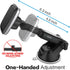 1Zero Magnetic Phone Car Mount with Quick Extension Telescopic Arm, Hands-Free Windshield Dashboard Cell Phone Holder for Car Compatible with iPho...