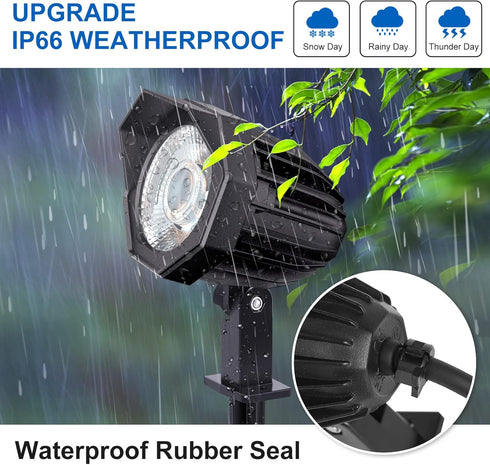 MEIKEE 15W Low Voltage Landscape Lights, Bright 1500LM Warm White LED Spotlights Landscape Lighting Outdoor IP66 Waterproof Garden Lights Tree Pat...