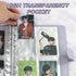 A5 Binder, Kpop Photocard Binder, 6 Ring Binder Album with 200 Card Slots, PU Leather Binder Cover with Magnetic Buckle Closure for Organizing Tra...
